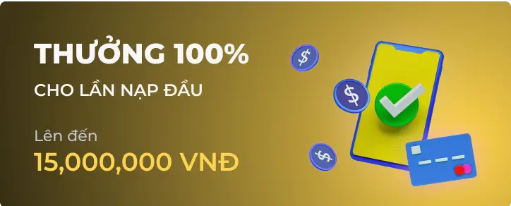Thưởng 100% tại 33win6