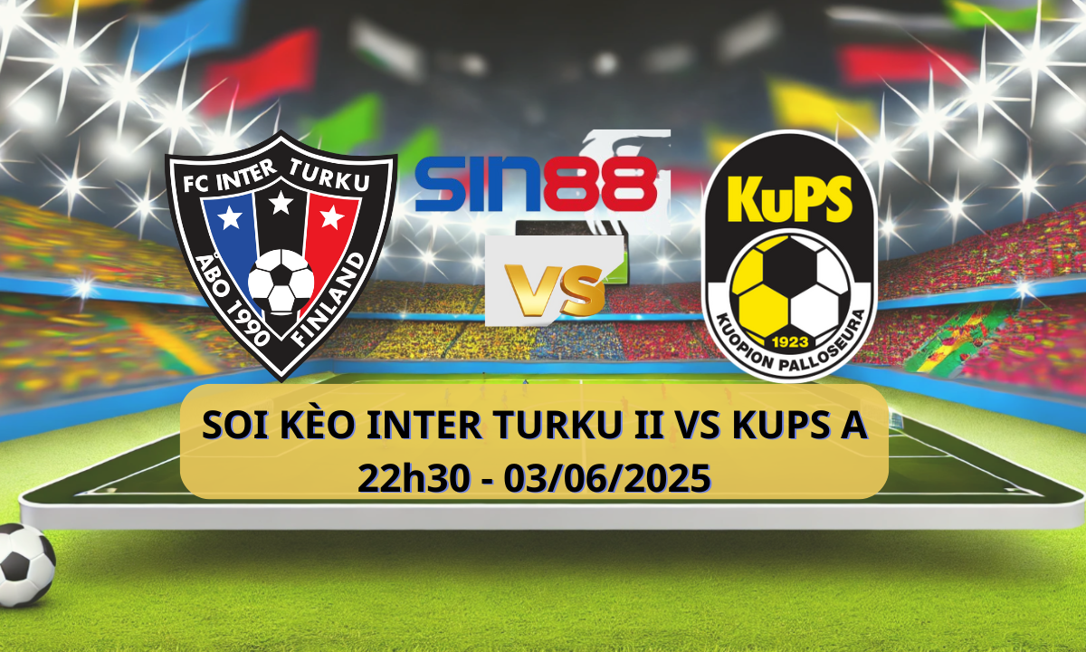 Áp phích trận đấu Esports giữa Inter Turku II và KUPS Akatemia